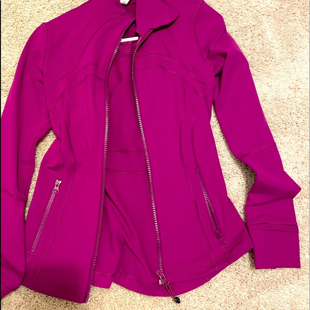 Pink athletic Lululemon jacket never worn